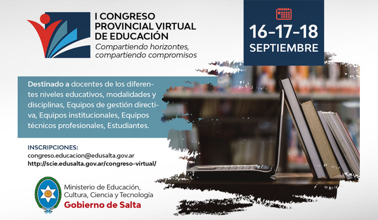 Imagen Salta lanza el Primer Congreso Provincial Virtual sobre Educación