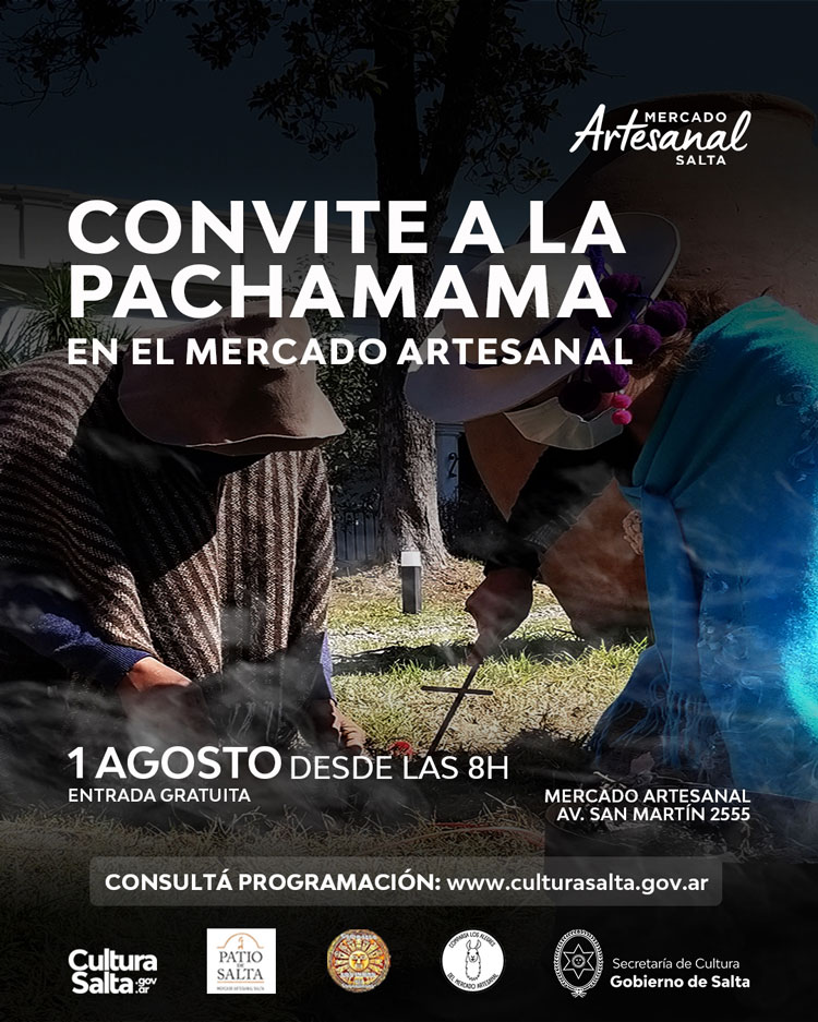 Imagen Convite a la Pachamama en el Mercado Artesanal de Salta