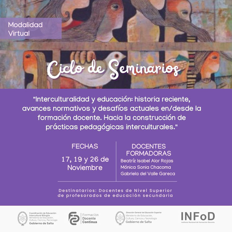 Imagen Ciclo de seminarios, interculturalidad y educación