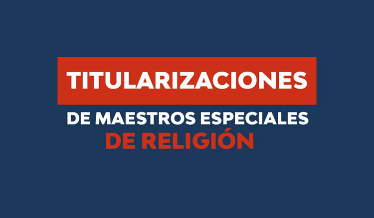 Imagen: Titularizaciones Maestros Especiales de Religión