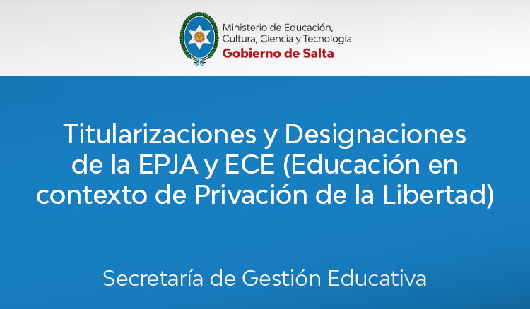 Imagen Titularizaciones y Designaciones de la EPJA y ECE