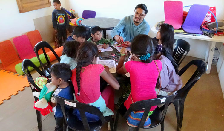 Fotografía En La Puntana se realizó el segundo encuentro de intercambio de lectura y escritura en lengua materna