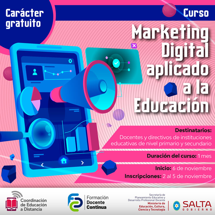 Imagen Nuevo Curso: Marketing Digital aplicado a la Educación