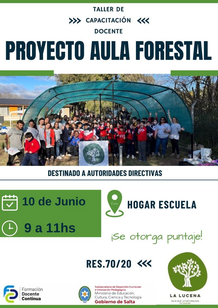 Imagen: Proyecto Aula Forestal un desafío de aprendizaje en red
