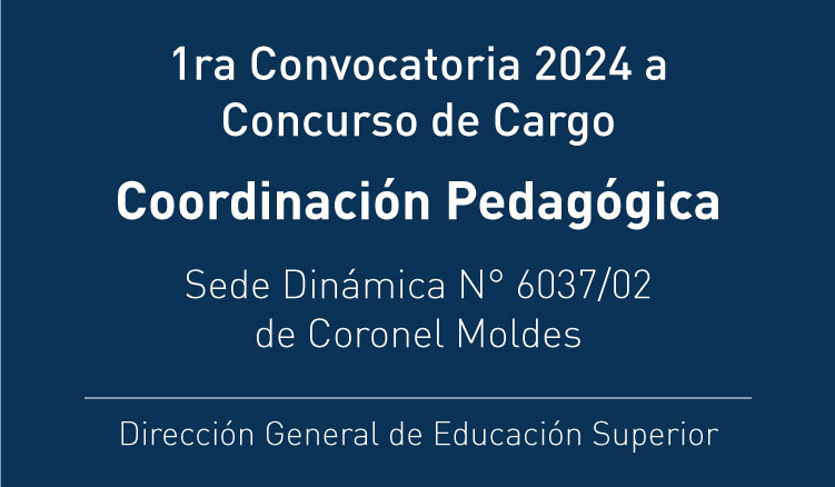 Imagen: Primera Convocatoria 2024 a Concurso de Cargo de Coordinación Pedagógica