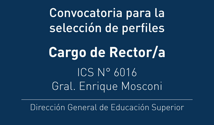 Imagen: Primera Convocatoria a Concurso de Cargo de Rector/a