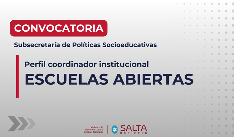 Imagen Convocatoria para la cobertura de perfil Coordinador Institucional