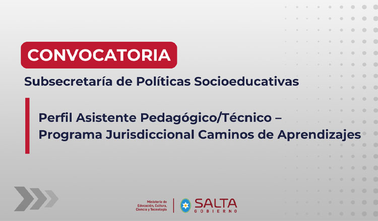 Convocatoria para la cobertura del perfil Asistente Pedagógico/Técnico Imagen: Convocatoria para la cobertura del perfil Asistente Pedagógico/Técnico
