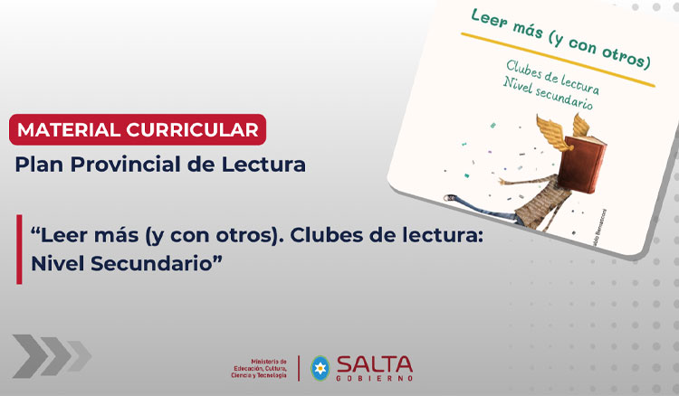 Leer más (y con otros). Clubes de lectura: Nivel Secundario Imagen: Leer más (y con otros). Clubes de lectura: Nivel Secundario
