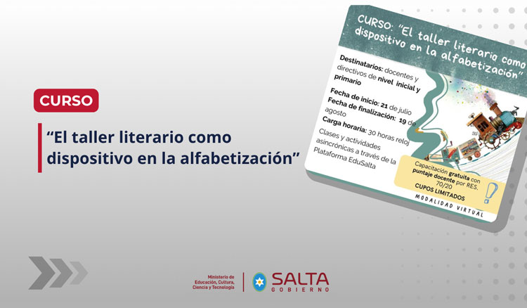 Curso: El taller literario como dispositivo en la alfabetización Imagen Curso: El taller literario como dispositivo en la alfabetización