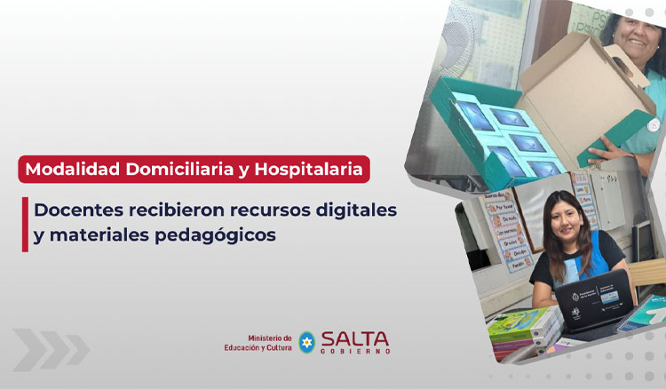 Imagen: Docentes de Educación Domiciliaria y Hospitalaria recibieron recursos digitales y materiales pedagógicos