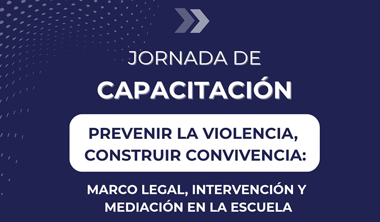 Imagen: San Martín: Convocan a directivos y docentes a una capacitación con puntaje sobre convivencia y prevención de la violencia