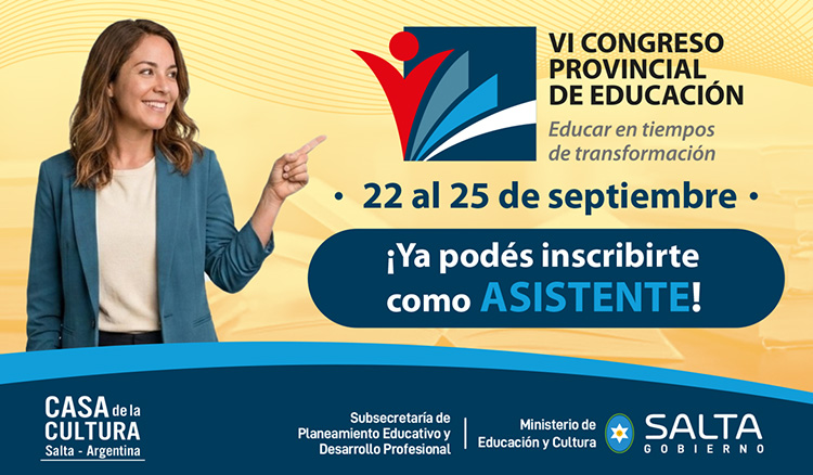 Imagen: VI Congreso Provincial de Educación: ya están abiertas las inscripciones