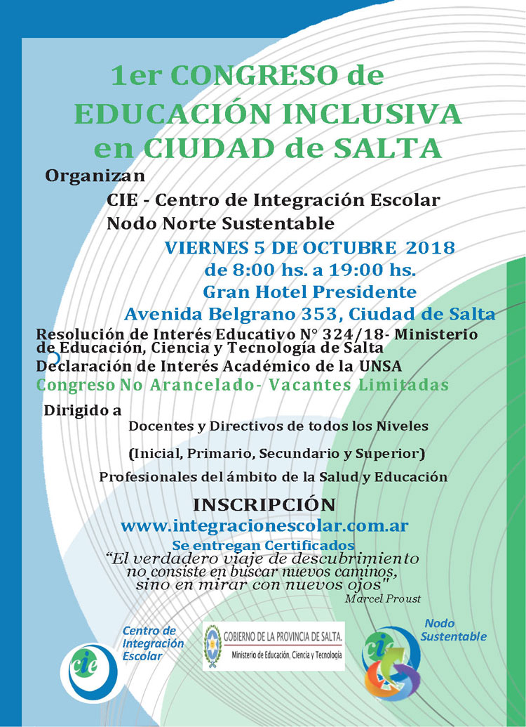 1er Congreso de Educación Inclusiva en Salta