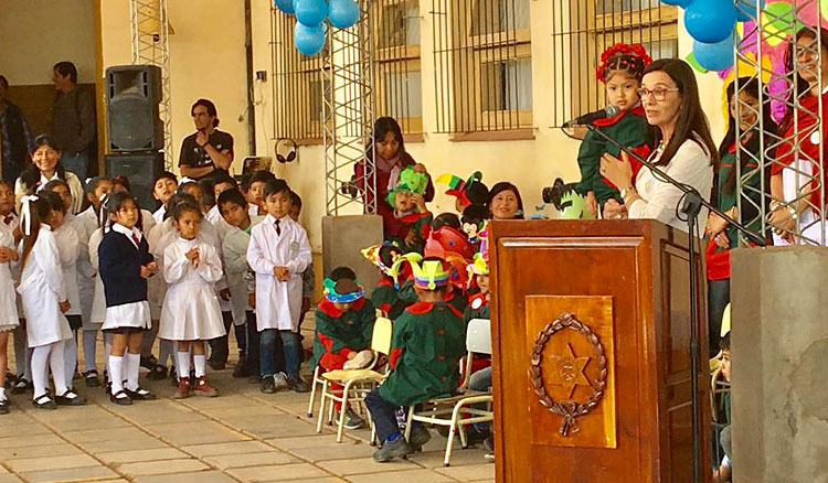 Inauguración de obras en escuela de Chicoana