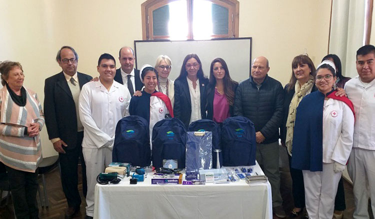 INET Salta realizo entrega formal de mochilas Técnicas a la Cruz Roja