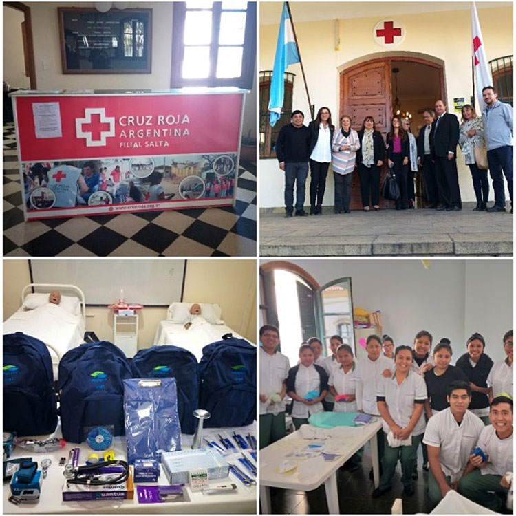 INET Salta realizo entrega formal de mochilas Técnicas a la Cruz Roja
