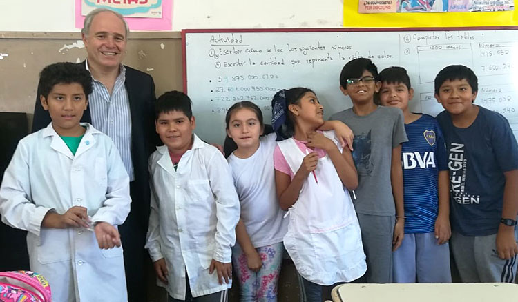 Cánepa visitó la escuela escuela N° 4031 “Pedro Bonifacio Palacios”