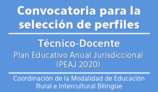 Convocatoria para la cobertura de perfiles Convocatoria para la cobertura de perfiles