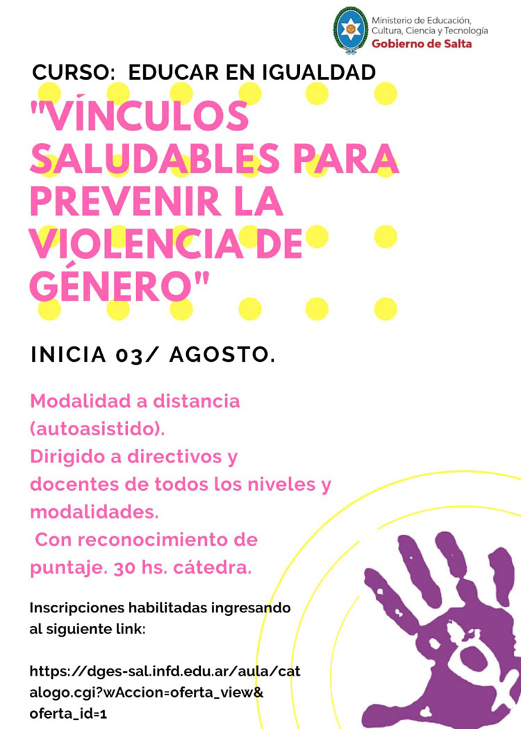 Vínculos Saludables para Prevenir la Violencia de Género Vínculos Saludables para Prevenir la Violencia de Género
