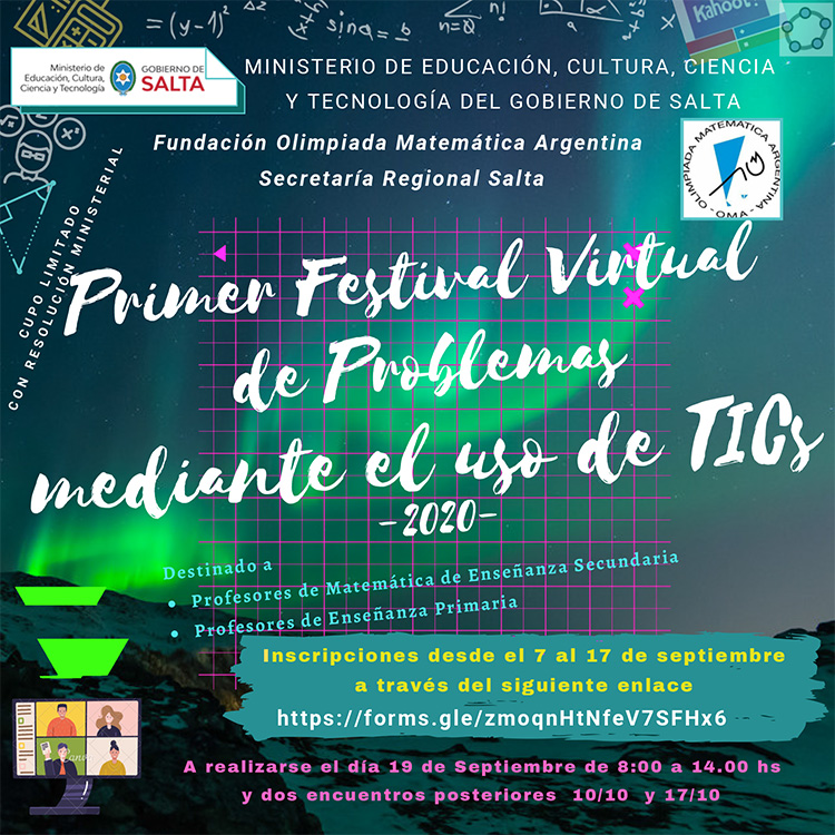 Primer Festival Virtual de Problemas Mediante el uso de TIC
