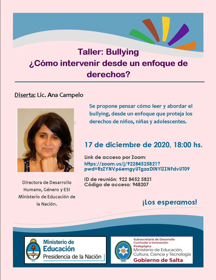 Taller: Bullying ¿Cómo intervenir desde un enfoque de derechos?