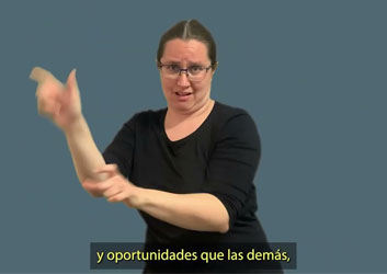 Video Material desplegable "La ESI y la discapacidad intelectual" (frente)