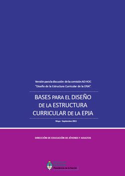Bases para el Diseño de la Estructura Curricular de la EPJA