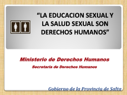 ESI - Secretaría de Derechos Humanos